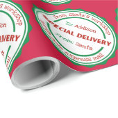 パーソナライズされた特産サンタ工房 ラッピングペーパー (ロールコーナー)