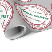 パーソナライズされた特産サンタ工房 ラッピングペーパー (ロールコーナー)