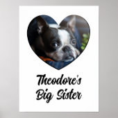 パーソナライズされた犬の姉 ポスター (正面)