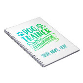 パーソナライズされた犬トレーナー ノートブック (右側)