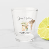 パーソナライズされた独身最後の週末パーティーのお土産 ショットグラス (正面)