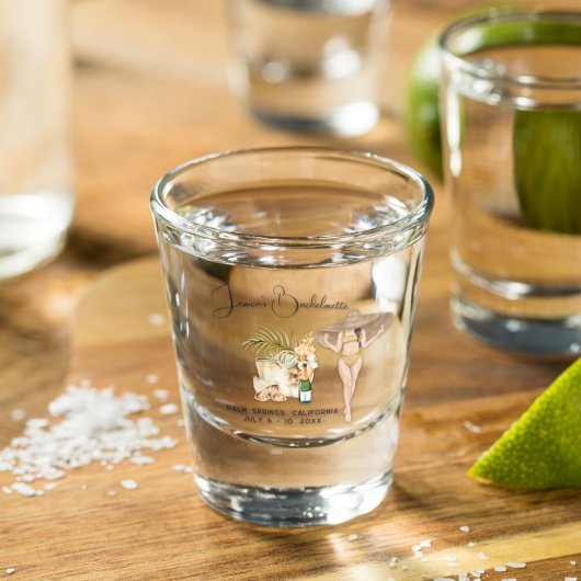 パーソナライズされた独身最後の週末パーティーのお土産 ショットグラス