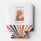 パーソナライズされた独身最後の週末パーティーのお土産 缶クーラー (裏面)