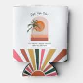 パーソナライズされた独身最後の週末パーティーのお土産 缶クーラー (正面)