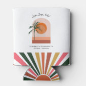 パーソナライズされた独身最後の週末パーティーのお土産 缶クーラー (裏面)