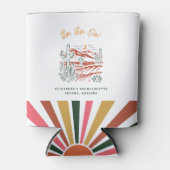 パーソナライズされた独身最後の週末パーティーのお土産 缶クーラー (正面)