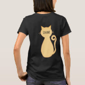 パーソナライズされた猫 Tシャツ (裏面)