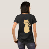 パーソナライズされた猫 Tシャツ (裏面フル)