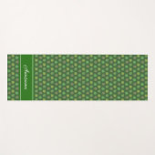 パーソナライズされた玉ツリー葉オングリーンヨガマット ヨガマット (正面(横))