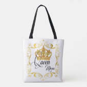 パーソナライズされた王妃ママ – トートバッグ (裏面)