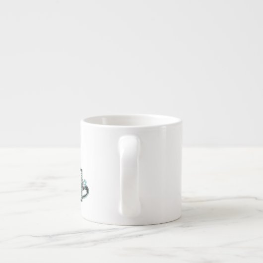 パーソナライズされた王室のティアラ エスプレッソカップ (裏面)