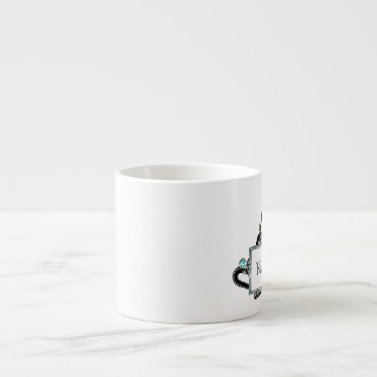 パーソナライズされた王室のティアラ エスプレッソカップ (正面)