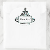 パーソナライズされた王室のティアラ 楕円形シール (バッグ)