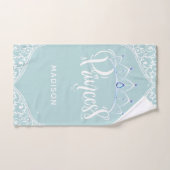 パーソナライズされた王室のプリンセス バスタオルセット (ハンドタオル)