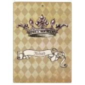 パーソナライズされた王室の令 クリップボード (裏面)