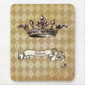 パーソナライズされた王室の令 マウスパッド (正面)