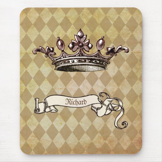 パーソナライズされた王室の令 マウスパッド (正面)