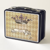 パーソナライズされた王室の令 メタルランチボックス (裏面)