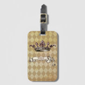パーソナライズされた王室の令 ラゲッジタグ (正面縦)
