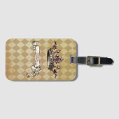 パーソナライズされた王室の令 ラゲッジタグ (正面横)