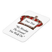 パーソナライズされた王室の冠 マグネット (左側)