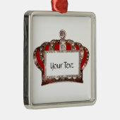 パーソナライズされた王室の冠 メタルオーナメント (右)
