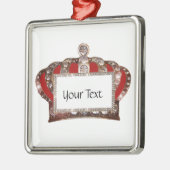 パーソナライズされた王室の冠 メタルオーナメント (左)