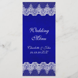 パーソナライズされた王室のCobalt Laceのメ結婚ニュー メニュー