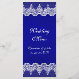パーソナライズされた王室のCobalt Laceのメ結婚ニュー メニュー