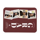 パーソナライズされた現代の学校大学卒業 マグネット (横)