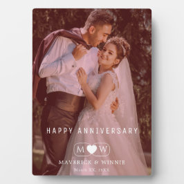 パーソナライズされた現代の記念日記念品 フォトプラーク