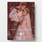 パーソナライズされた現代風記念日記念品 フォトプラーク (正面)