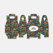 パーソナライズされた現代風 かっこいい コミックブック フェイバーボックス (折り畳みなし)