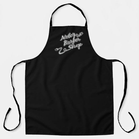 パーソナライズされた理容師ショップエプロン エプロン (正面)