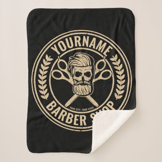 パーソナライズされた理容師ショップスカルロカビリーサロン  シェルパブランケット (正面)