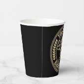 パーソナライズされた理容師ショップスカルロカビリーサロン 紙コップ (右)