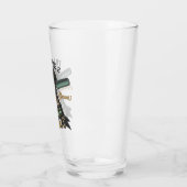 パーソナライズされた理容師ショップレトロヘアカットひげそり タンブラーグラス (左)