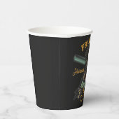 パーソナライズされた理容師ショップレトロヘアカットひげそり 紙コップ (右)