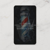 パーソナライズされた理容師テンプレートシザーレディデザイン 名刺 (裏面)