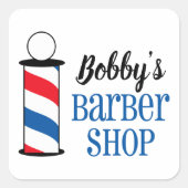 パーソナライズされた理容師 スクエアシール (正面)