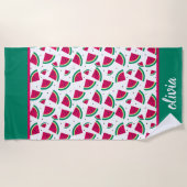 パーソナライズされた瓜 ビーチタオル (正面)