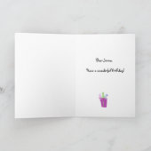 パーソナライズされた甘いサプライズ誕生日カード カード (内部)