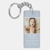 パーソナライズされた生まれたばかりの写真 キーホルダー (正面左)