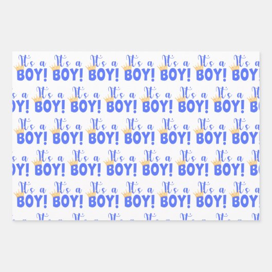 パーソナライズされた生まれたばかりの男の赤ちゃん ラッピングペーパーシート (正面2)