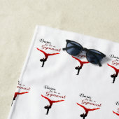 パーソナライズされた生まれ体操選手になる ビーチタオル (インサイチュ)