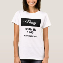パーソナライズされた生まれ1960年誕生日 Tシャツ