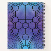 パーソナライズされた生命の神聖な幾何学 ノートブック (裏面)