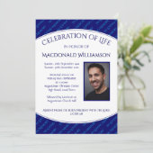 パーソナライズされた生活葬儀招待状お祝い 招待状 (スタンド正面)