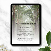 パーソナライズされた生葬林お祝い 招待状
