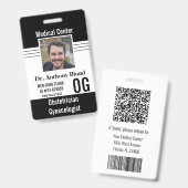 パーソナライズされた産婦人科医 バッジ (正面＆裏面)